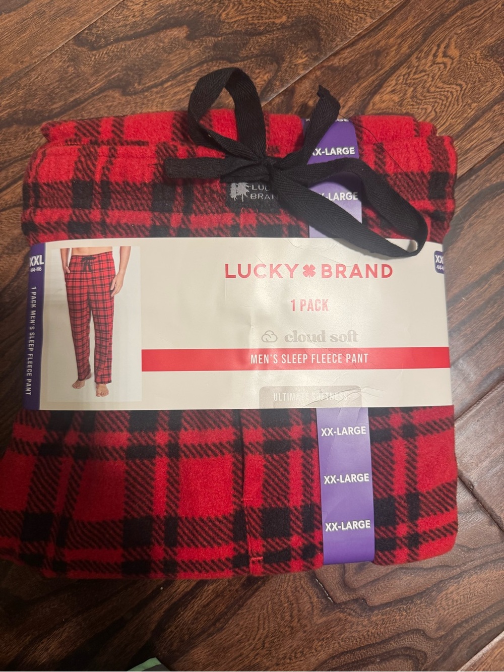 Lucky Brand Red and Black Plaid Kids Pajama Pants
